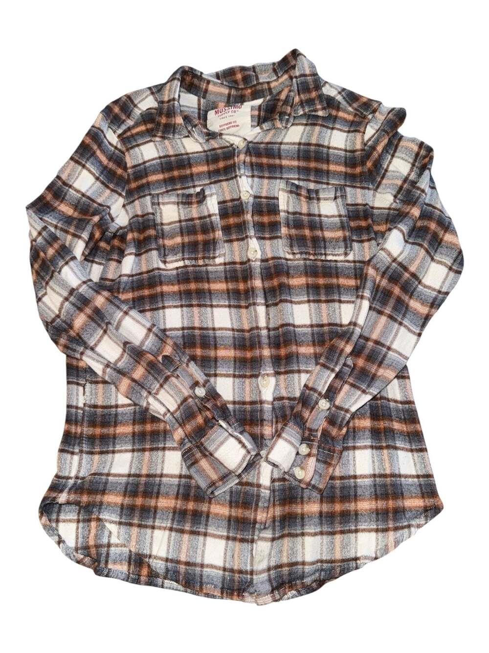 Mossimo Supply Co. Women's Boyfriend Fit Plaid Button-Up Shirt